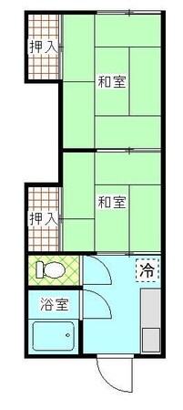 優和コーポの物件間取画像